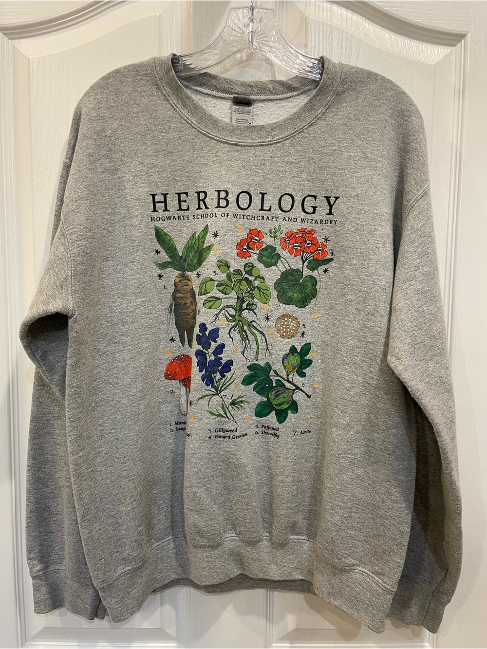 Harry Potter “Herbology” Hogwarts School of Witchcraft and Wizardry Sweatshirt